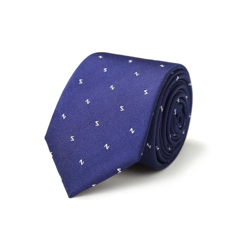 MARJAKURKI Silk Mulberry Silk Blue 2HH801538 Tie Greeting Card Men's-1