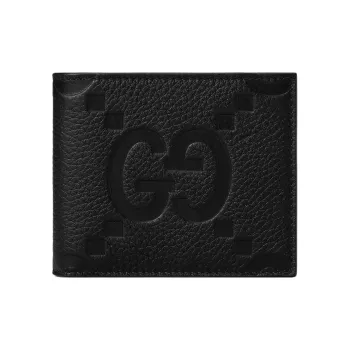 GUCCI Leather Wallet Men's Black