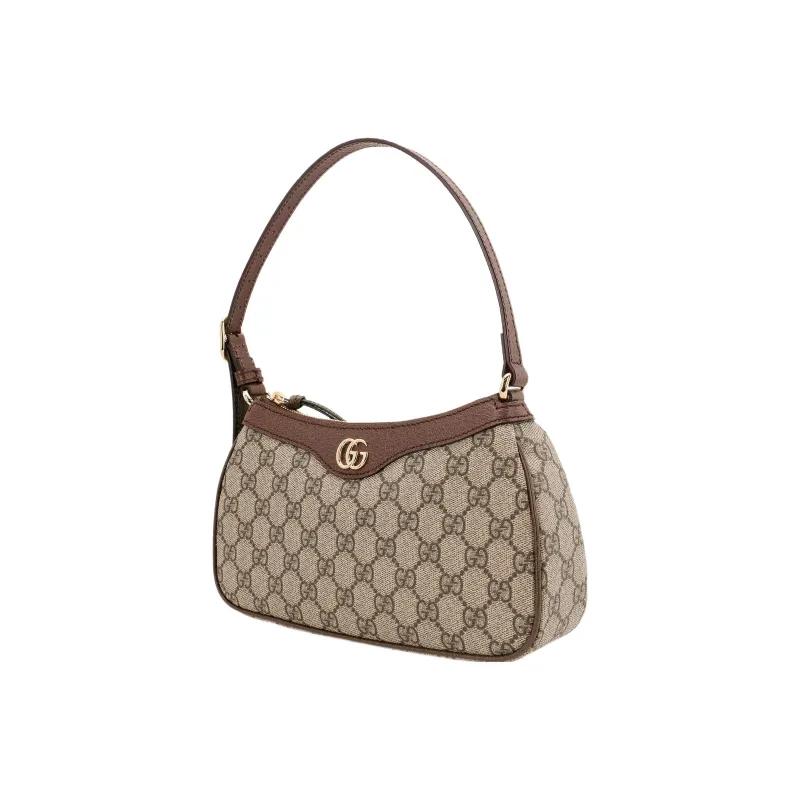 GUCCI Ophidia GG Monogram Small Handbag Women's Brown-1