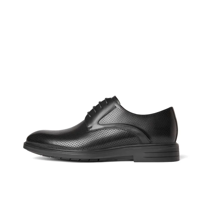BELLE Dress Shoes Men Low Top Black/Brown-8