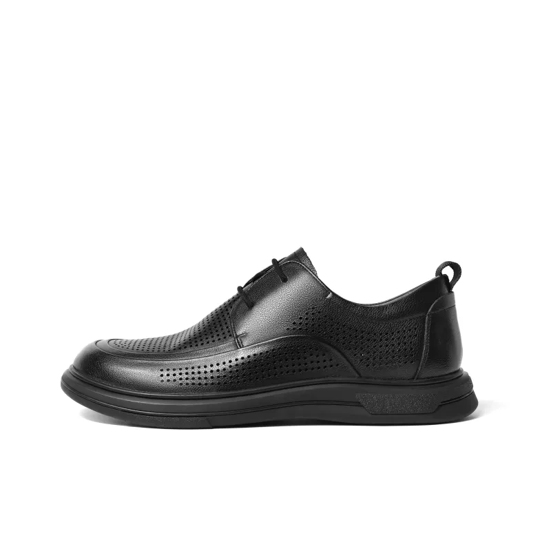 BELLE Dress Shoes Men Low-Top Black-0