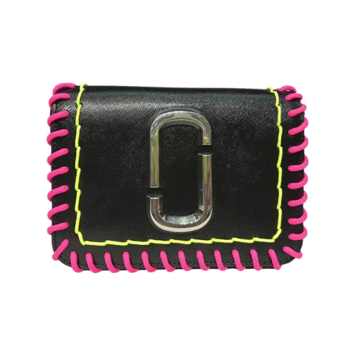 MARC JACOBS Leather Messenger Bag, Shoulder Bag Women's Black