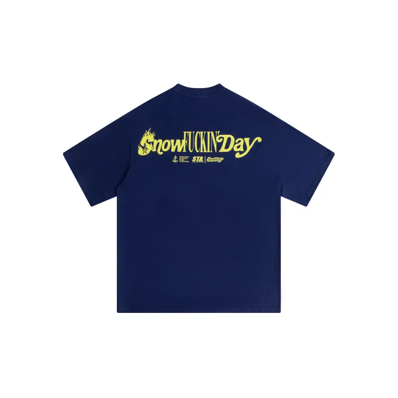 Snowday T Shirts Unisex Blue-1