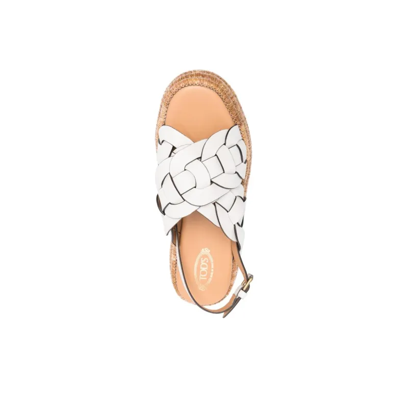 TOD'S One Strap Sandals Women's White-3