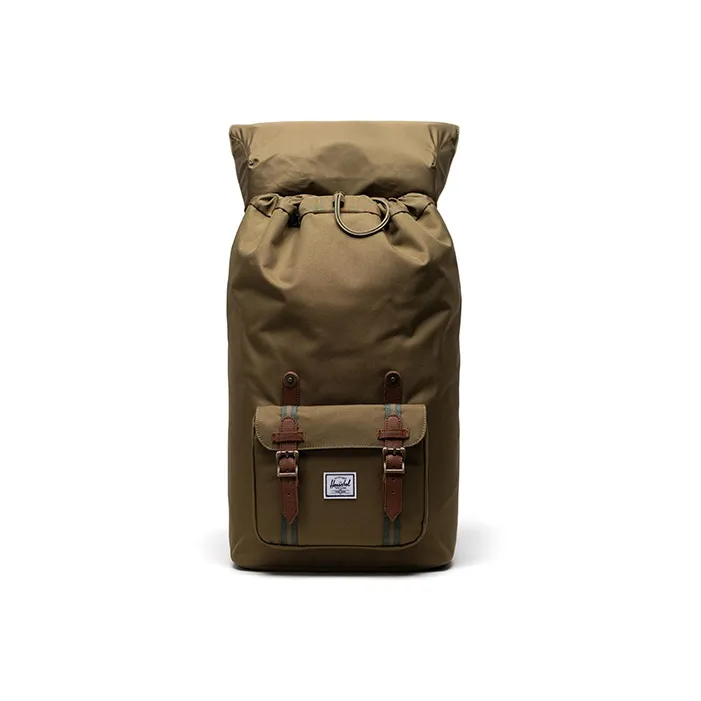 Herschel Polyester Backpack Large Size Unisex Army Green Olive-4