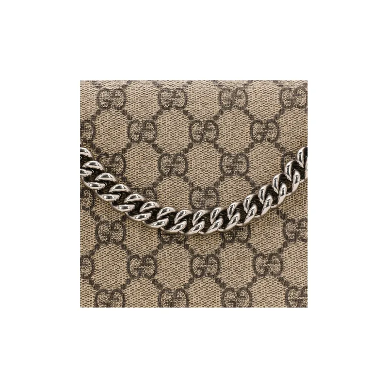 GUCCI Dionysus Canvas With Suede Crossbody Bag, Shoulder Bag Women's-5