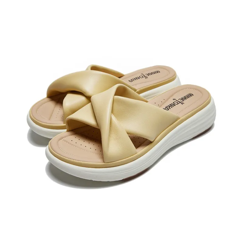 MINNETONKA Stylish Sandals Women's Earth Yellow-3
