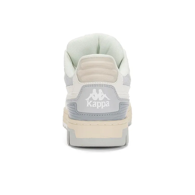 Kappa Anti-Slip And Wear-Resistant Breathable Low-Top Skateboard Shoes Unisex Ecru Gray-5