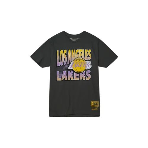 Mitchell Ness T-Shirts Men Black/Yellow