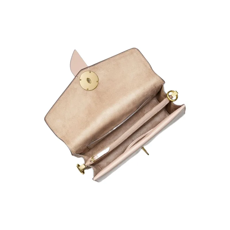 MICHAEL KORS Greenwich Leather Envelope Bag Portable Crossbody Bag Shoulder Bag Women's Pink-3
