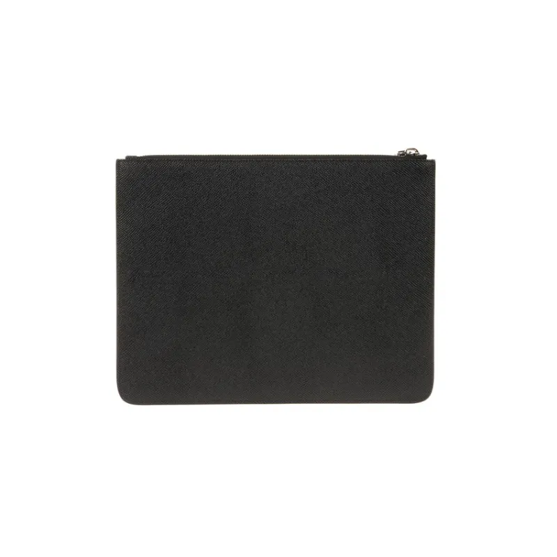 GIVENCHY Cow Leather Clutch Men's Black-1