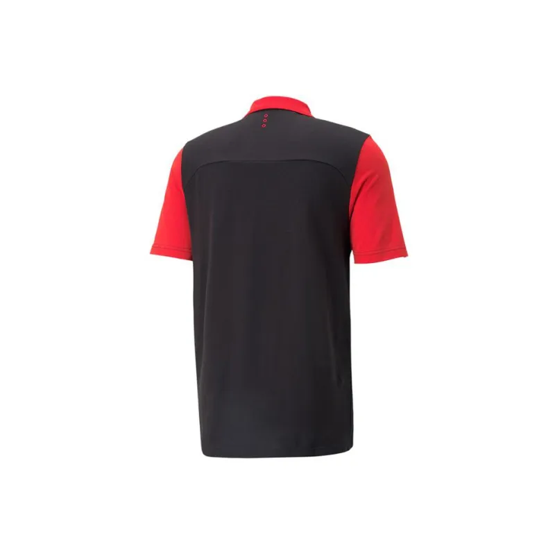 PUMA Polo Shirts Men Black Red-1