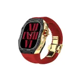 Carbon Fiber Shell+Red Strap+Gold Frame/Buckle