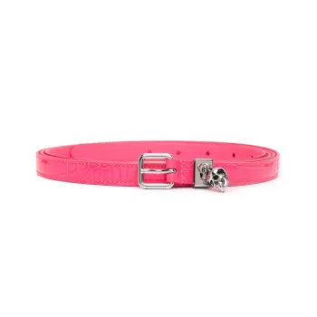 Alexander McQueen Skull Charm Buckle Belt