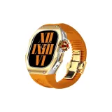 Titanium Alloy (Gold Case)+Orange Strap