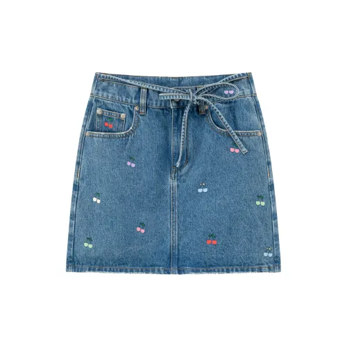 CHUU Denim Short Skirts Women's Denim Blue