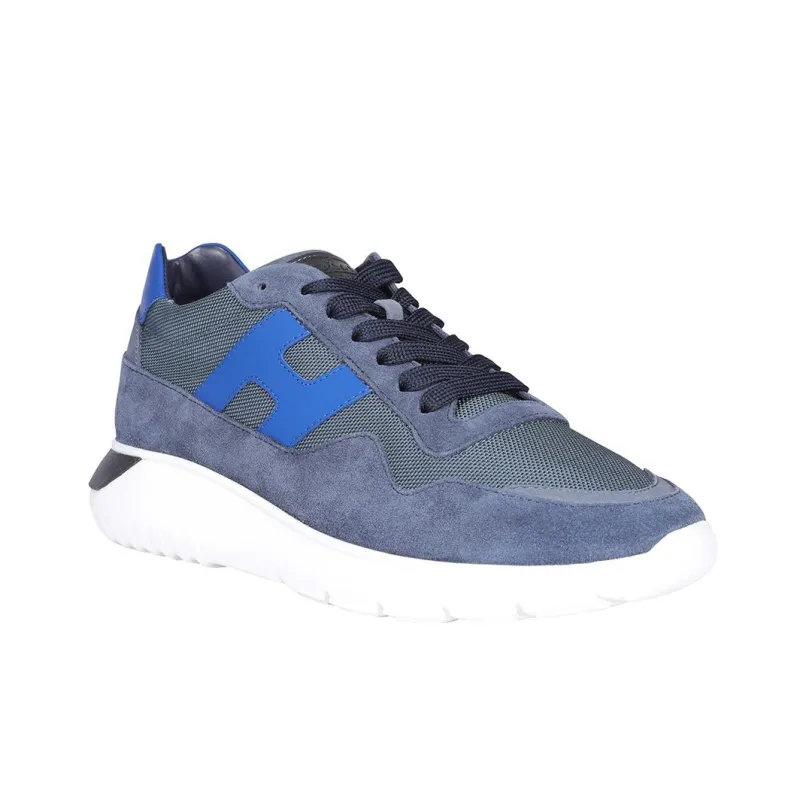 HOGAN Interactive³ Low Top Sports Casual Shoes Men's Blue-2