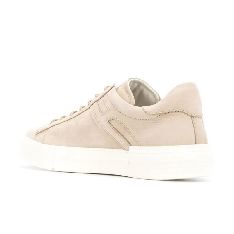 HOGAN Rebel Low Top Stylish Skateboarding Shoes Men's Beige-3