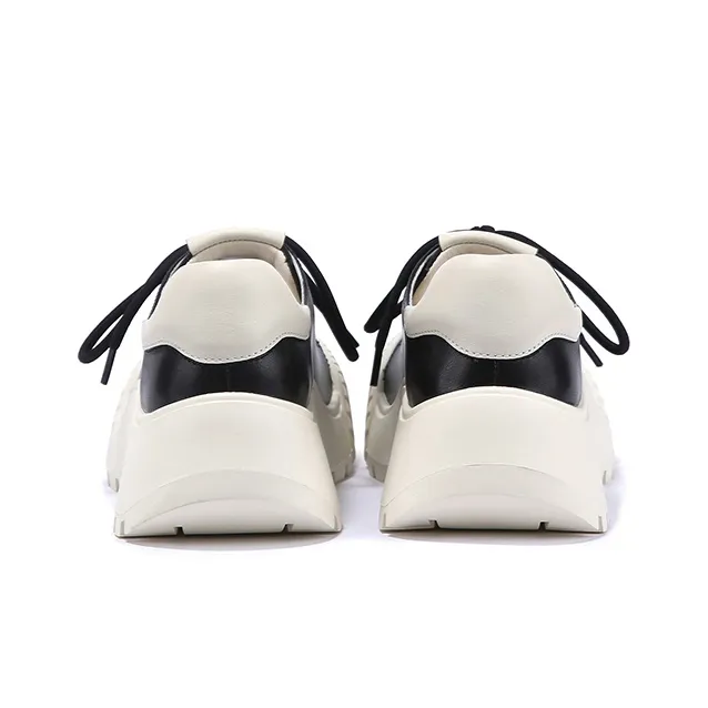 SELAIYA Platform Shoes Women's White-9