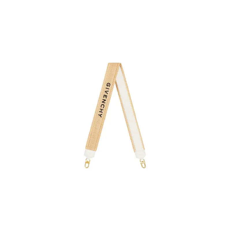 GIVENCHY Raffia Bag Strap Women's Natural-0