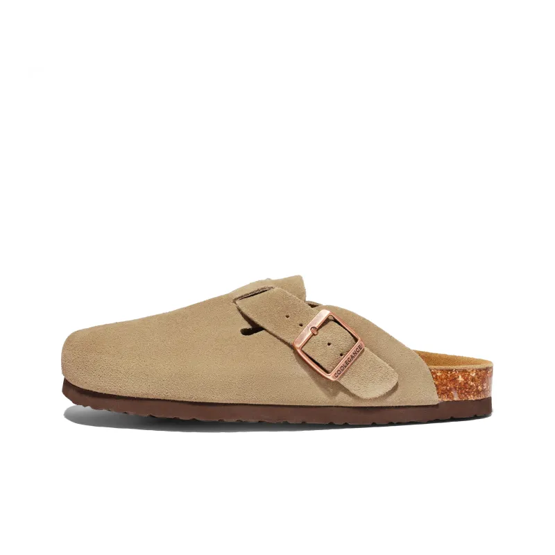 BELLE Stylish Sandals Men's Apricot Yellow Earth Yellow-0
