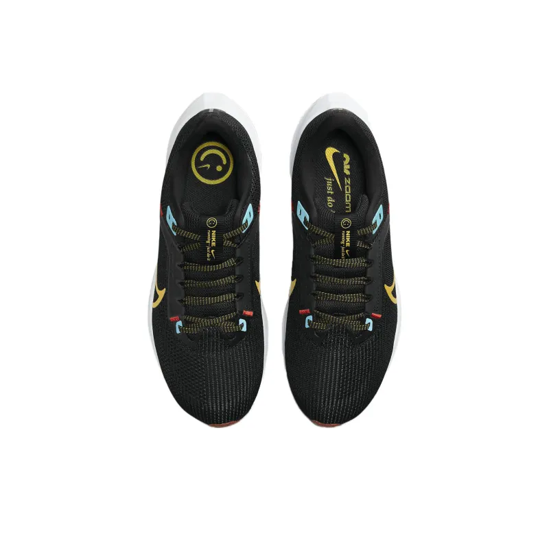 Nike Pegasus 40 Black Speed Yellow Blue Women's-3