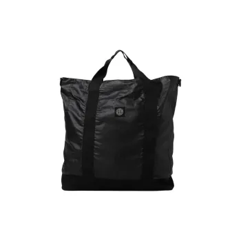 STONE ISLAND Cotton Portable Crossbody Bag, Shoulder Bag Regular Men's Black