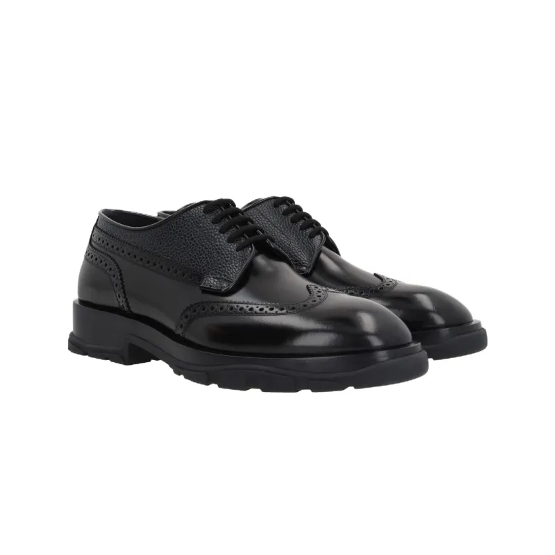 Alexander McQueen Round-Toe Lace-Up Brogues-2