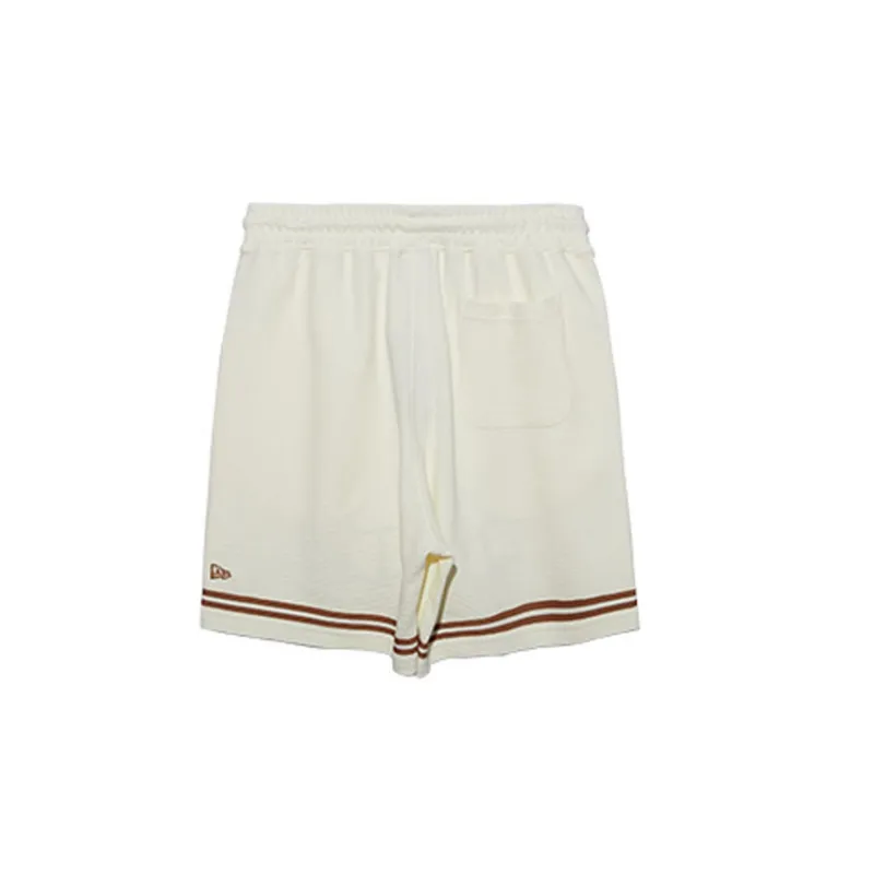 New Era Casual Shorts Unisex Ivory White-1
