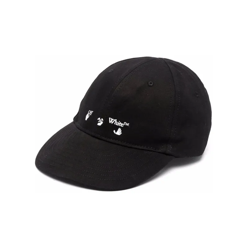 OFF WHITE Hands Off Logo Baseball Cap Hat-0