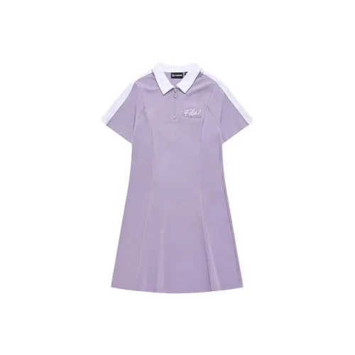 FILA FUSION Short-Sleeved Dresses Women's Perfumes Purple