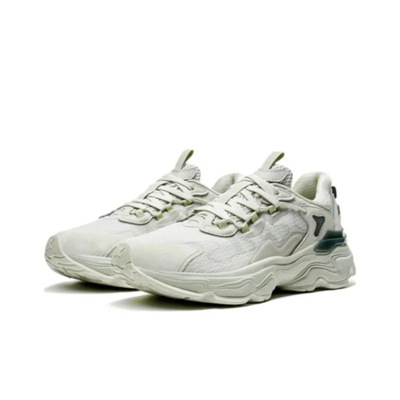XTEP Junling 2.0 Cushioning Anti-Slip And Wear-Resistant Low-Top Running Shoes Women's Gray Green-2