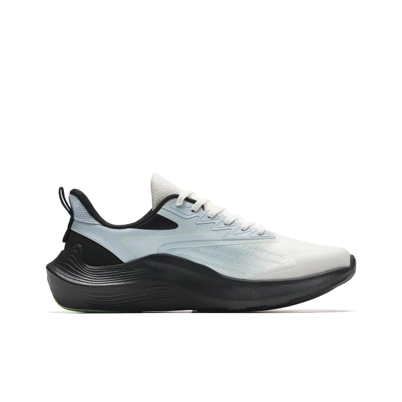 Anta New Stinger Slip Resistant, Abrasion Resistant, Lightweight Low Top Sprint Running Shoes Men's White Blue Black-1