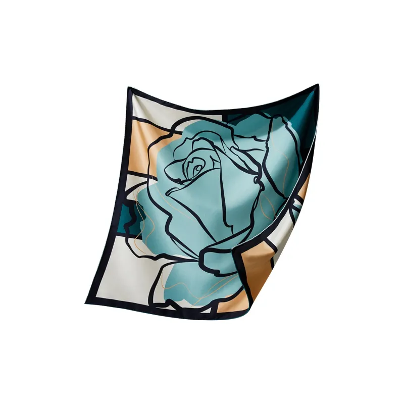 WENSLI Silk Scarves Women's-7
