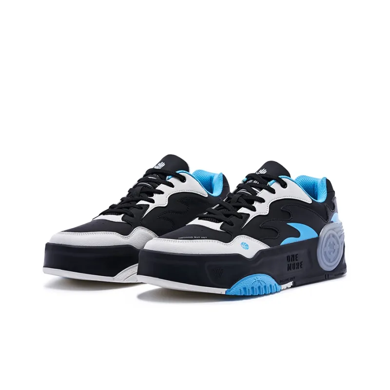 RIGORER Low-Top Skateboard Shoes Men's Black Blue-2