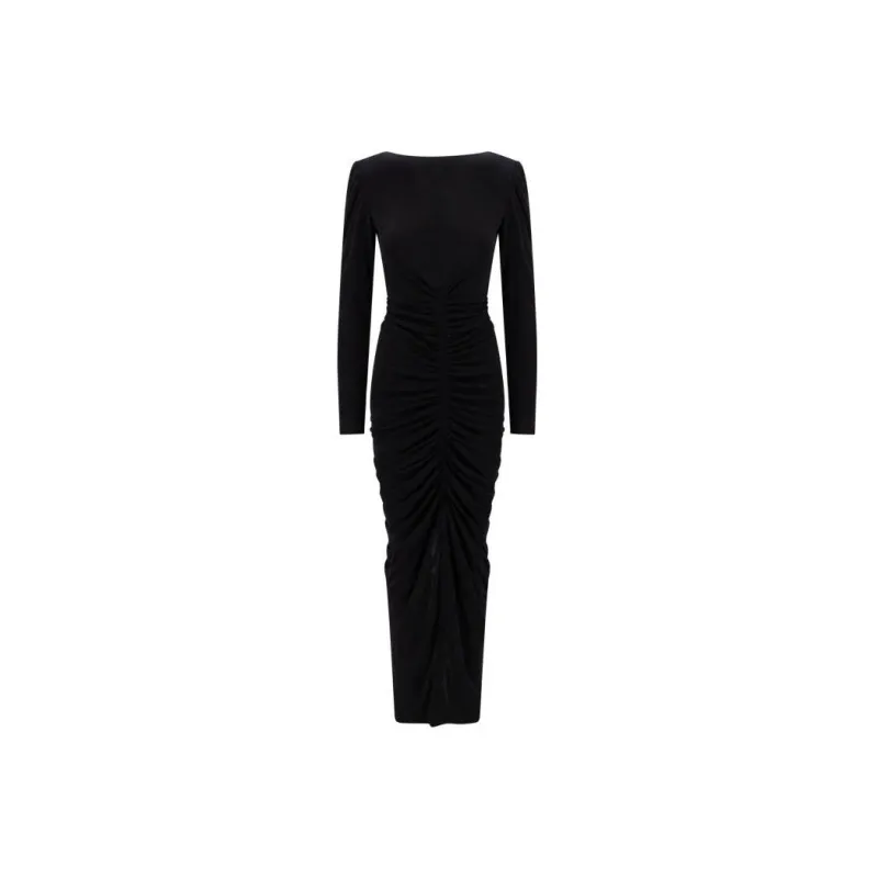Givenchy V-Neck Evening Ruched Dress-1