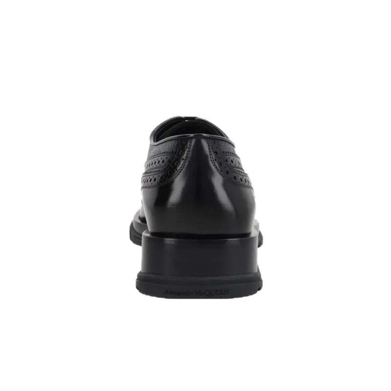 Alexander McQueen Round-Toe Lace-Up Brogues-6