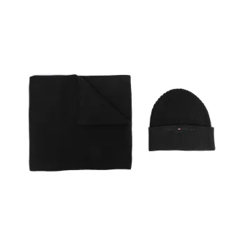 Tommy Hilfiger Scarf And Beanie Hat Set