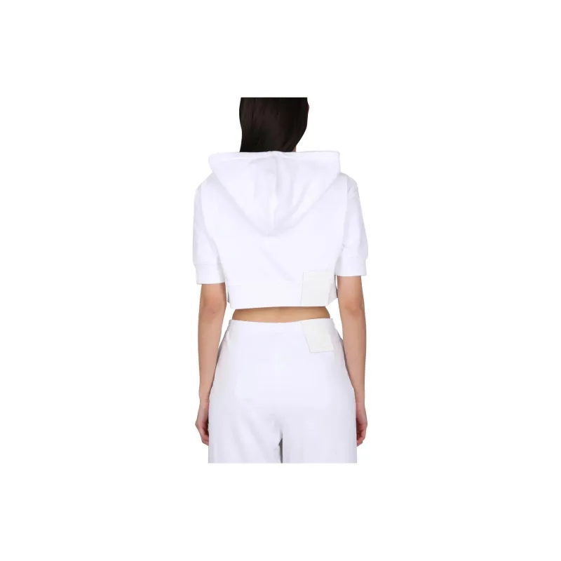 RAF SIMONS Drawstring Cropped Hoodie-1