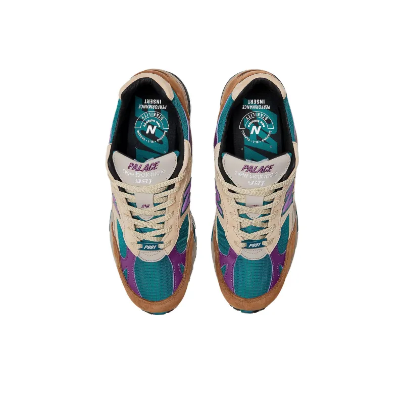 New Balance 991 MiUK Palace Teal Women's-3