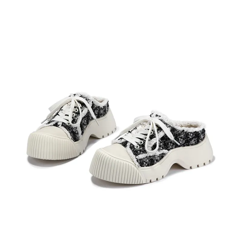 SELAIYA Stylish Sandal 5cm Women's Black-1