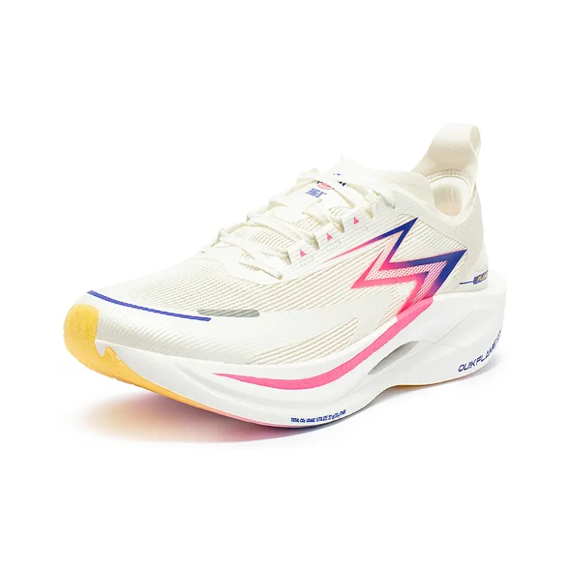 361° Fly Burn 2.5 Anti-Slip And Wear-Resistant Breathable Low-Top Running Shoes Unisex Pink White-1