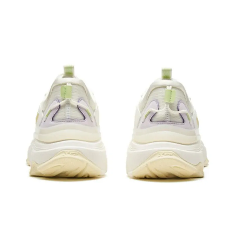 XTEP Junling 2.0 Anti-Slip Wear-Resistant Low-Top Running Shoes Women's White Cyan Purple-3