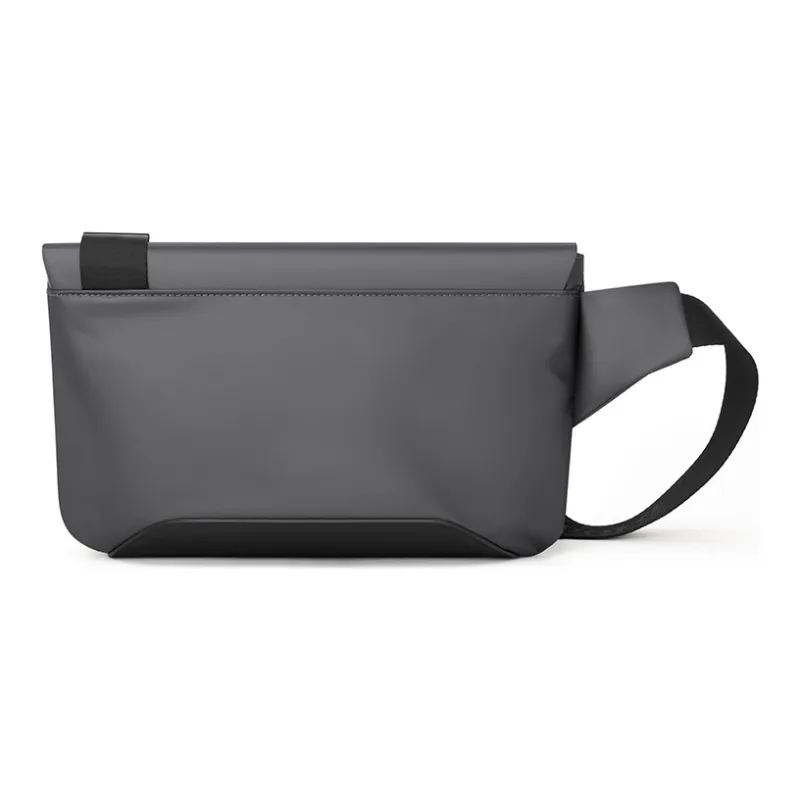 POLO Fabric Crossbody Bag, Men's Shoulder Bag Medium Size Men's Dark Gray-3