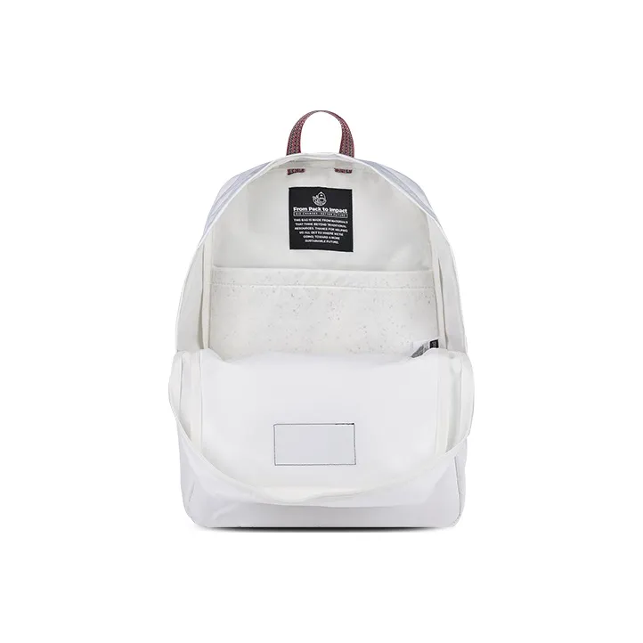 JanSport Fabric Laptop Backpack Medium Size Unisex Milk White-4