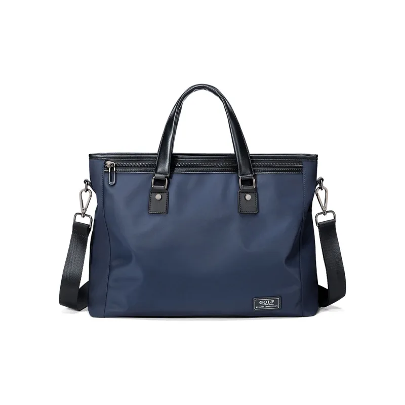 GOLF Artificial Leather Commute Bag, Laptop Bag, Portable Crossbody Briefcase Men's Navy Blue-3