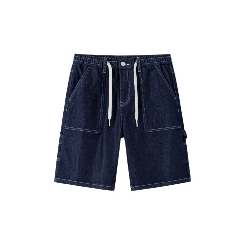 FAIRWHALE Denim Shorts Unisex Blue