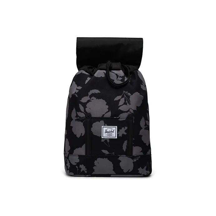 Herschel Polyester Backpack Mini Unisex Black Print-5