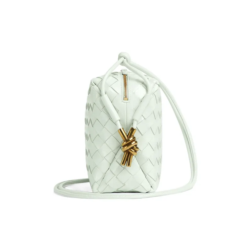 Bottega Veneta Calfskin Shoulder Bag, Crossbody Bag Trumpets Women's Light Green-1