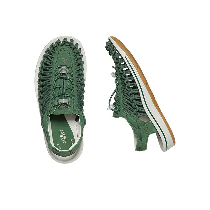 KEEN Uneek River Trekking Shoes Women's Green, White-3